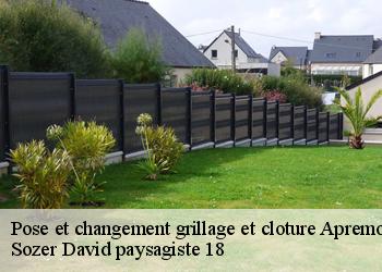 Pose et changement grillage et cloture  apremont-sur-allier-18150 Sozer David paysagiste 18